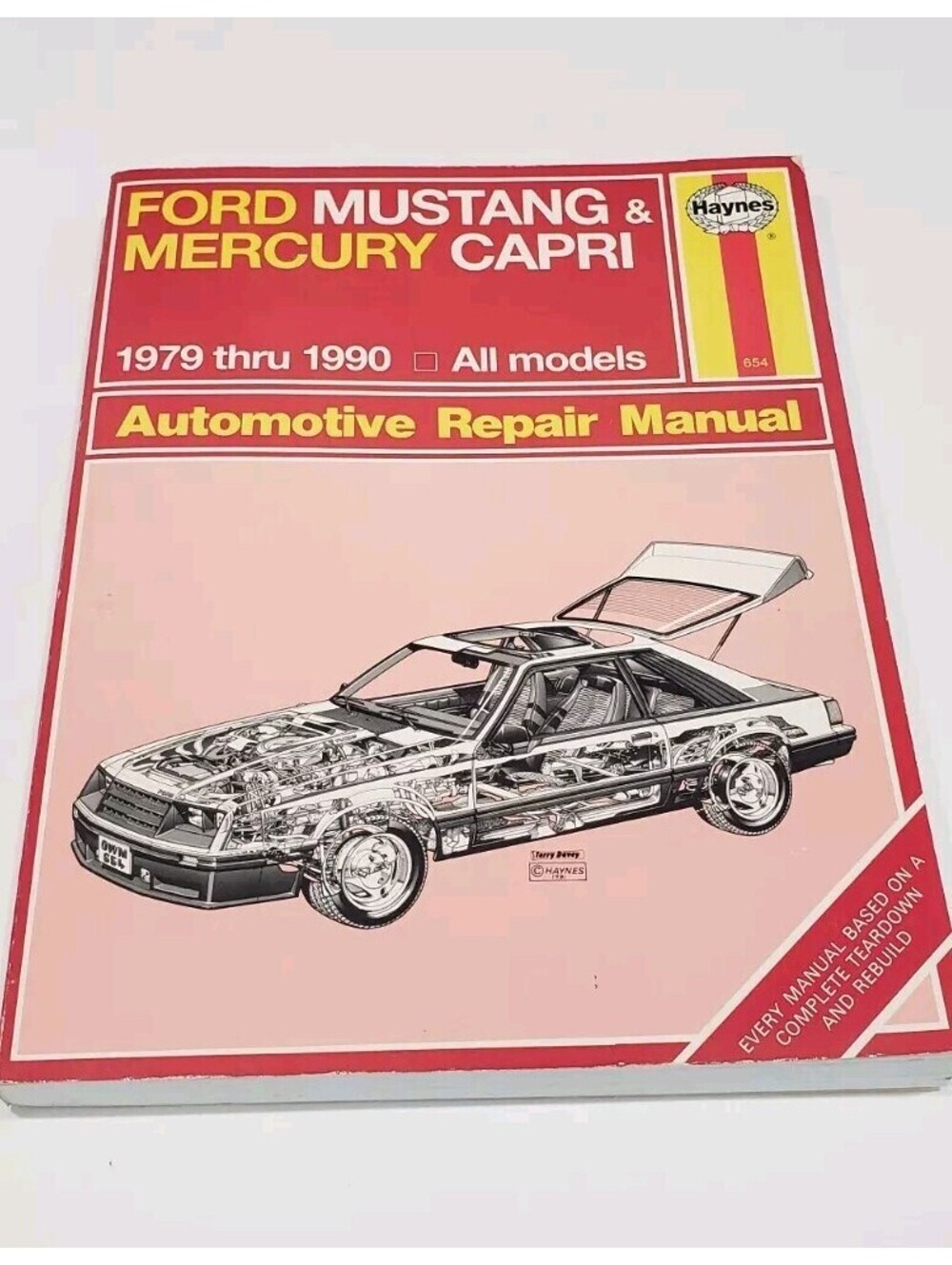 HAYNES Ford Mustang Mercury Capri 1979-1990 Automotive Repair Manual #654